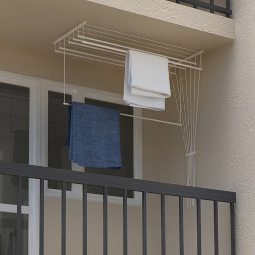 ALDOTRADE Stropní sušák na prádlo Ideal 7 tyčí 120 cm