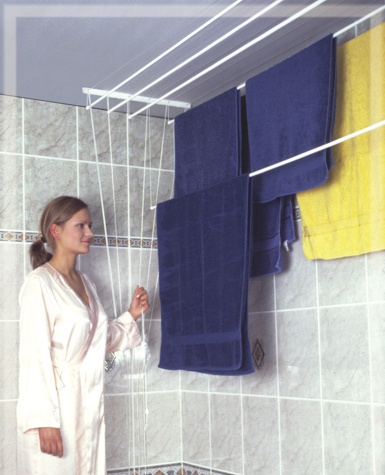 ALDOTRADE Stropní sušák na prádlo Ideal 5 tyčí 120 cm